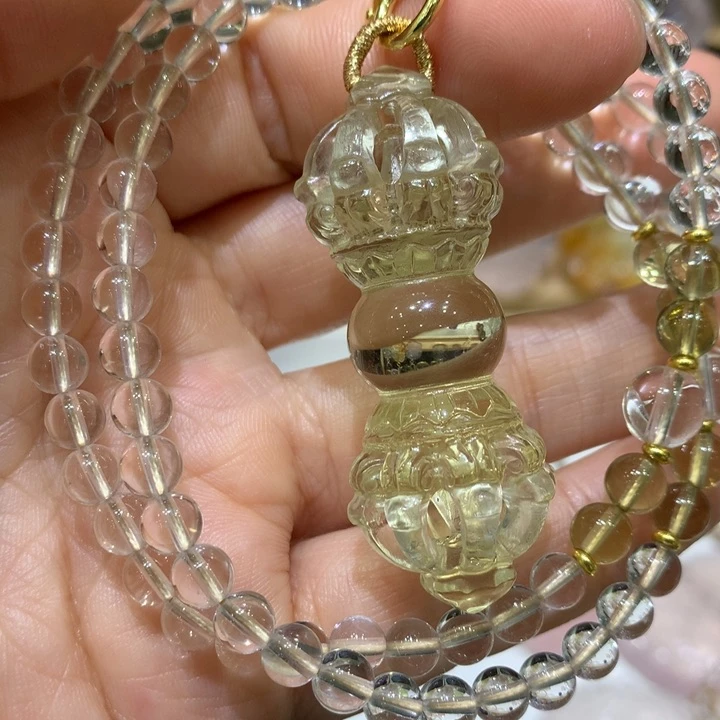 水晶颈饰未镶嵌天然