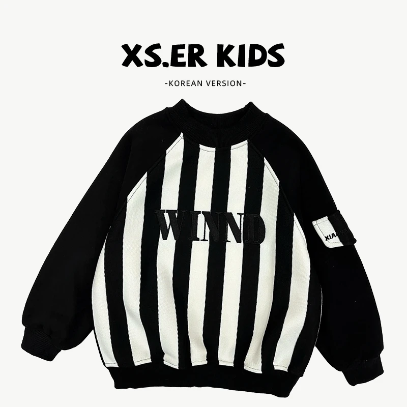 【小首尔】原版清版-现货-春秋季男童韩版卫衣HBB4300