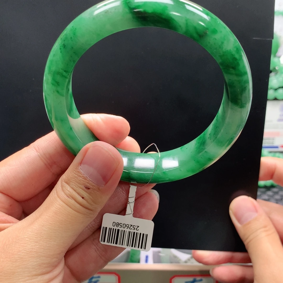 石英质玉未镶嵌手镯青青65-小付