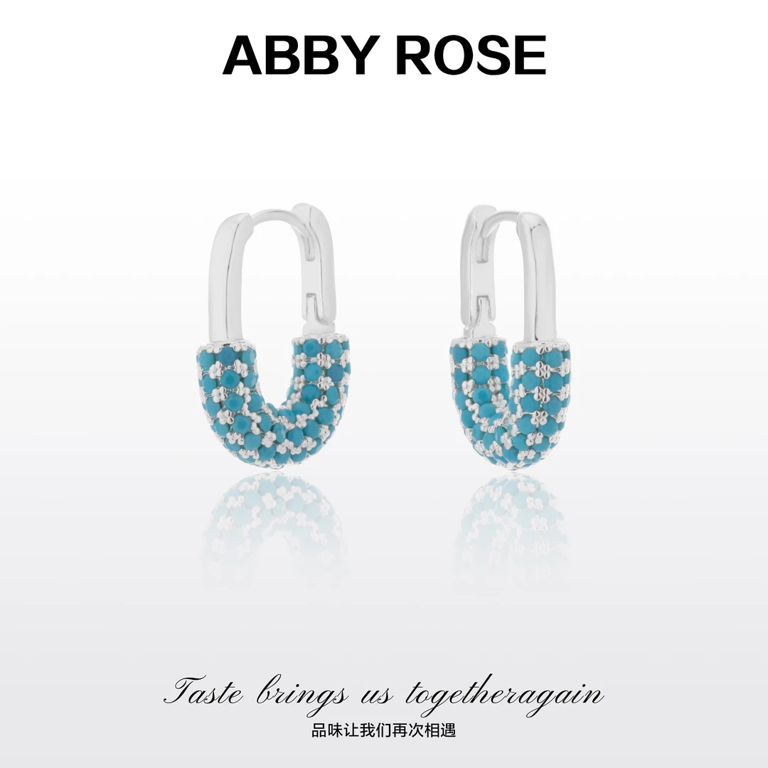 ABBY ROSE轻奢小众椭圆耳环F729