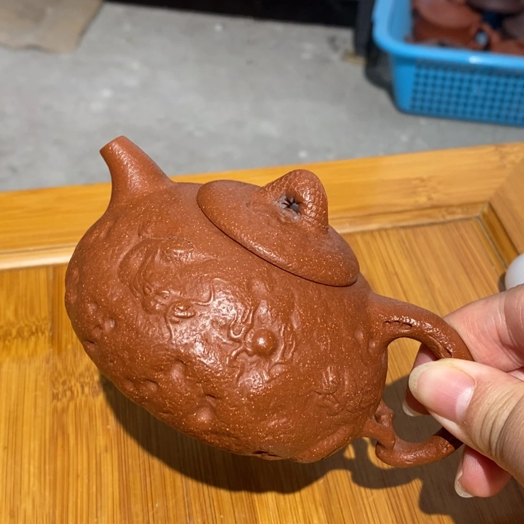 茶壶紫砂紫砂壶。紫砂壶。