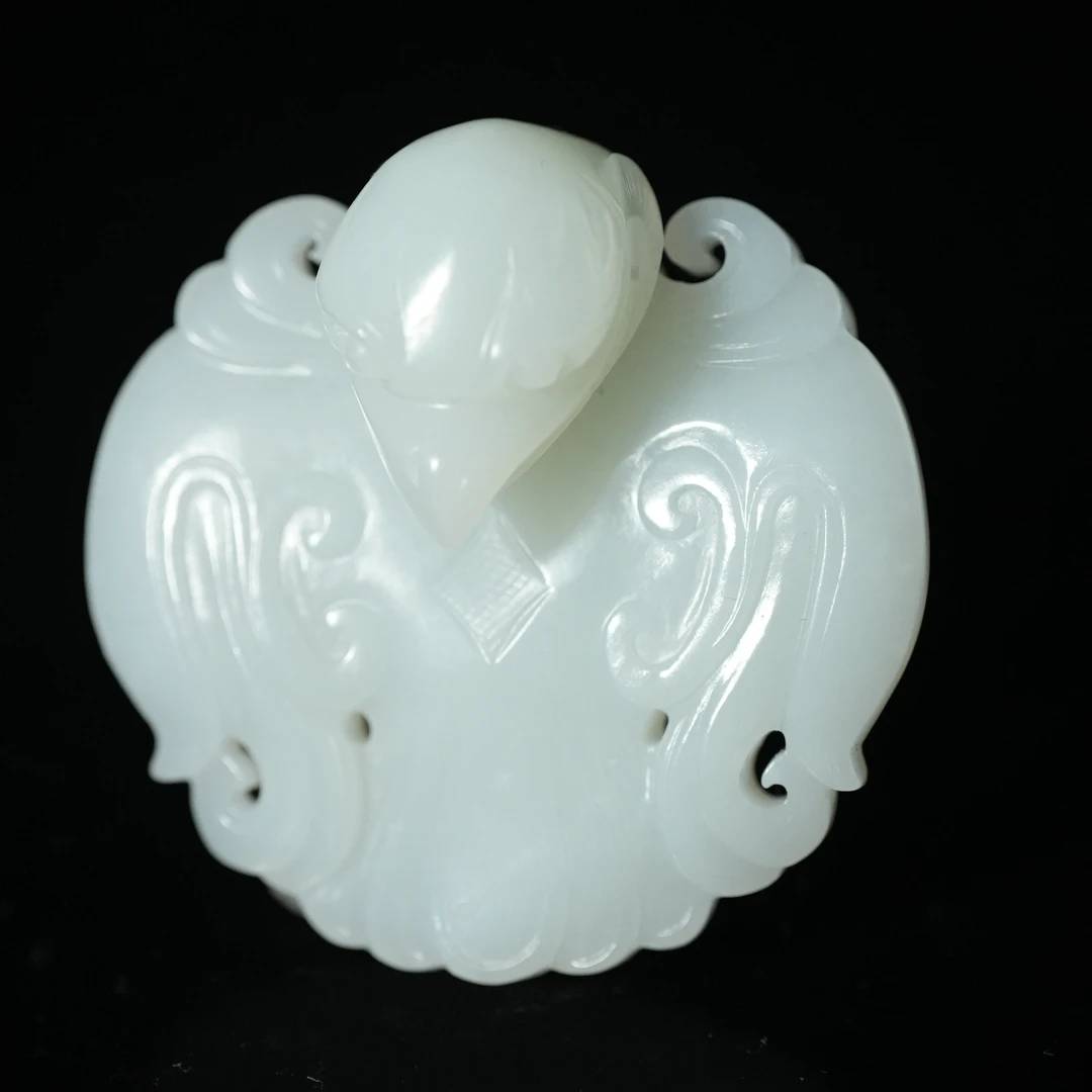 二十世纪和田玉凤纹代扣【华豫甄选】AAX250504005