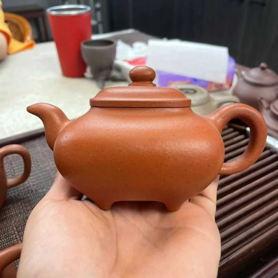 老梁说壶 紫砂原矿矿标红降坡传炉+矿标证书