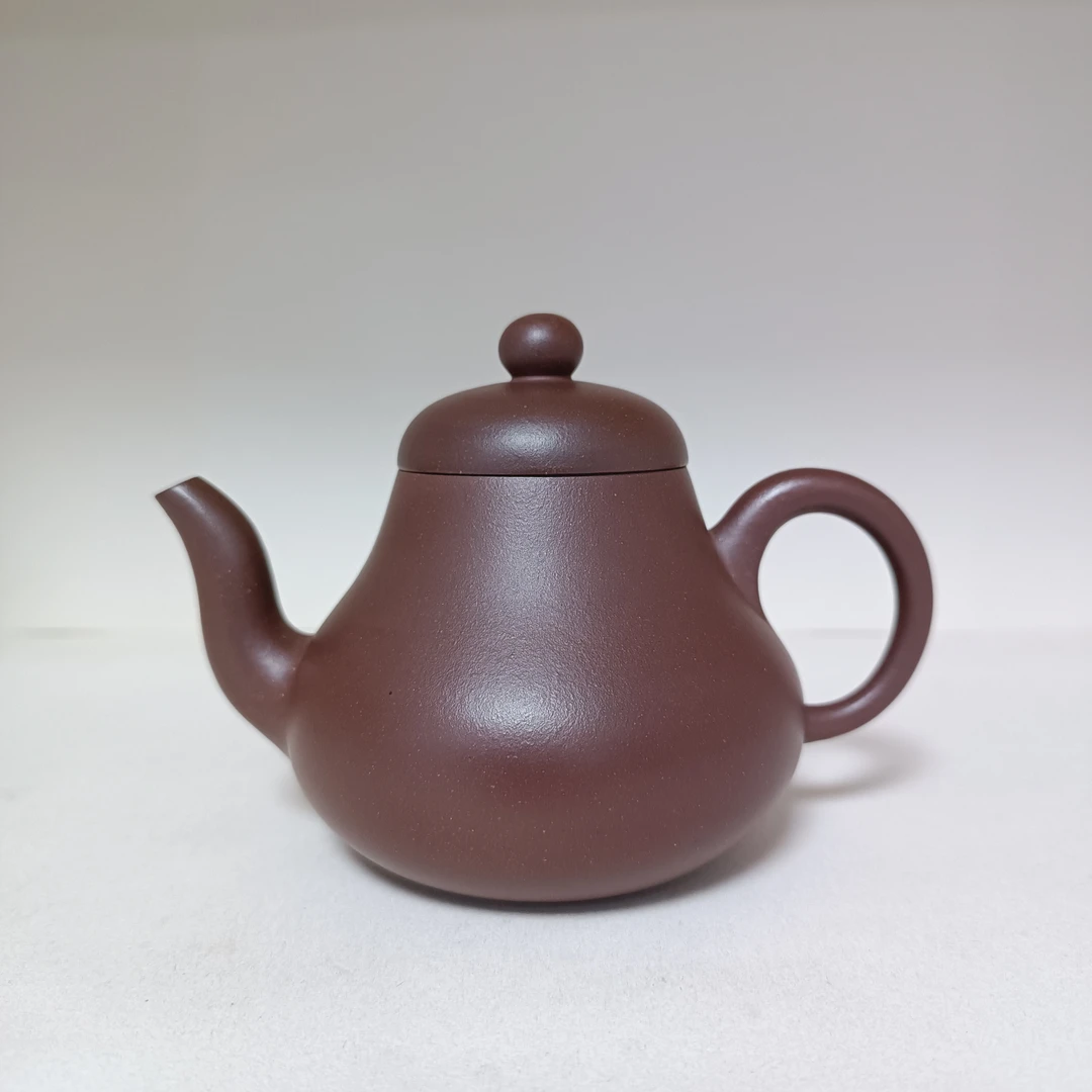 紫砂壶高梨 原矿紫泥手工制 容量260cc 家用送礼泡茶壶茶具
