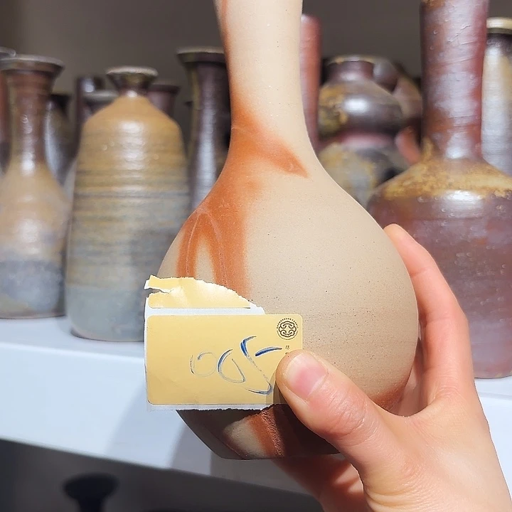 备前烧作品小花器款