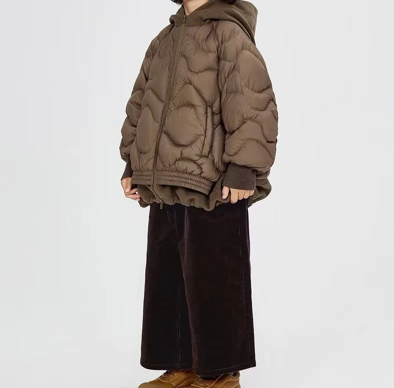 [奕奕]小朋友  设计款拼接羽绒服