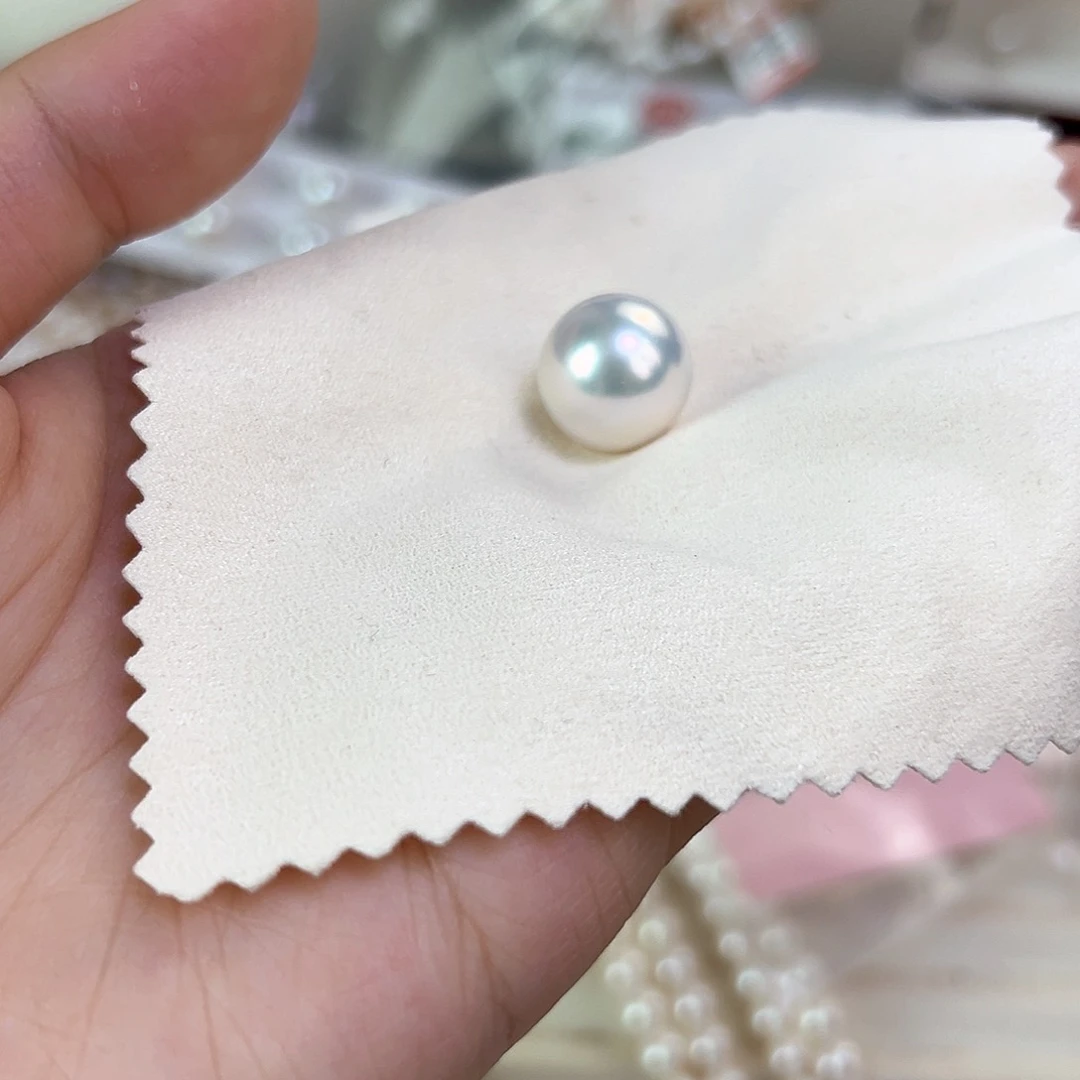 淡水珍珠18K金镶嵌颈饰13.5