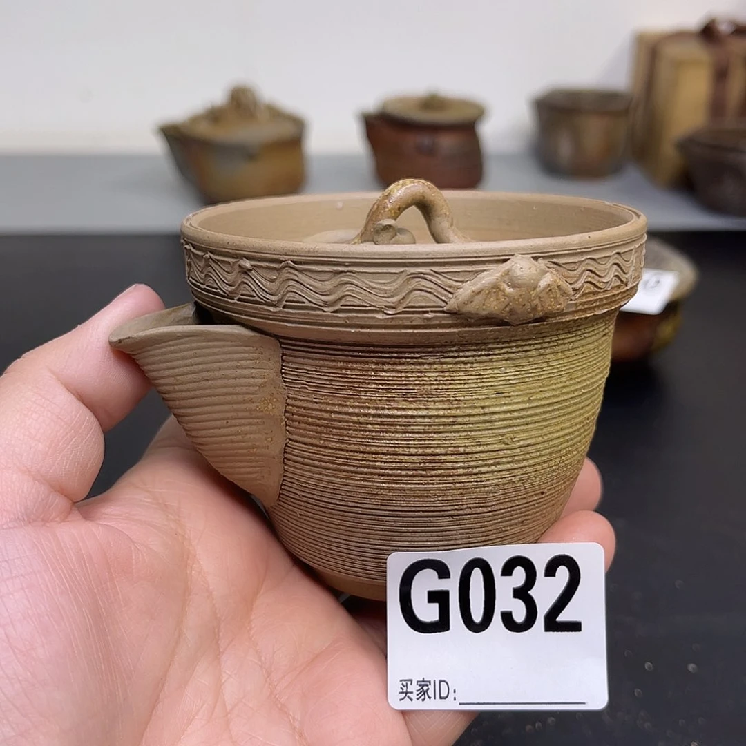 备前烧作品 宝瓶有磕飞皮