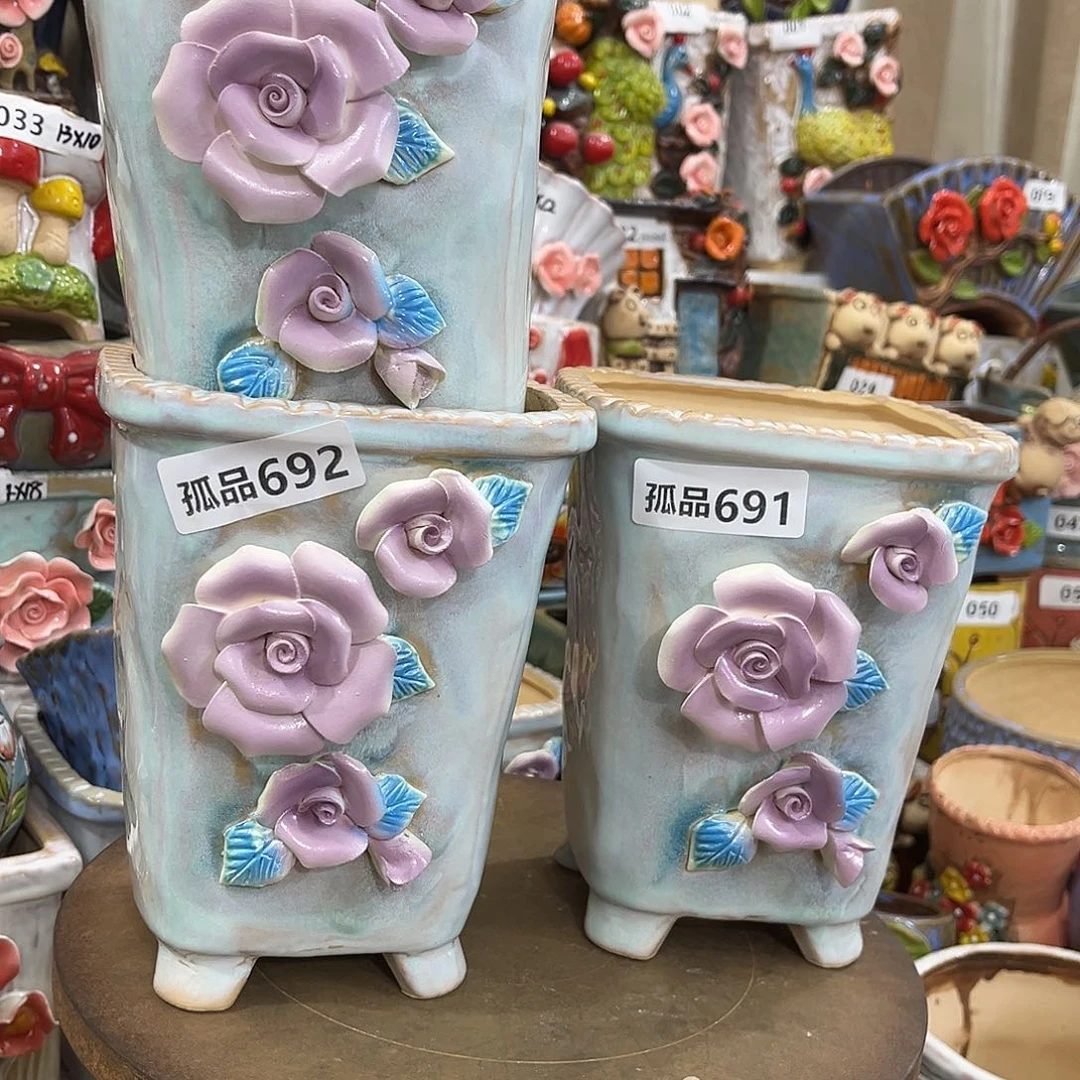 米****粗陶多肉花盆花盆孤品689孤品692孤品691