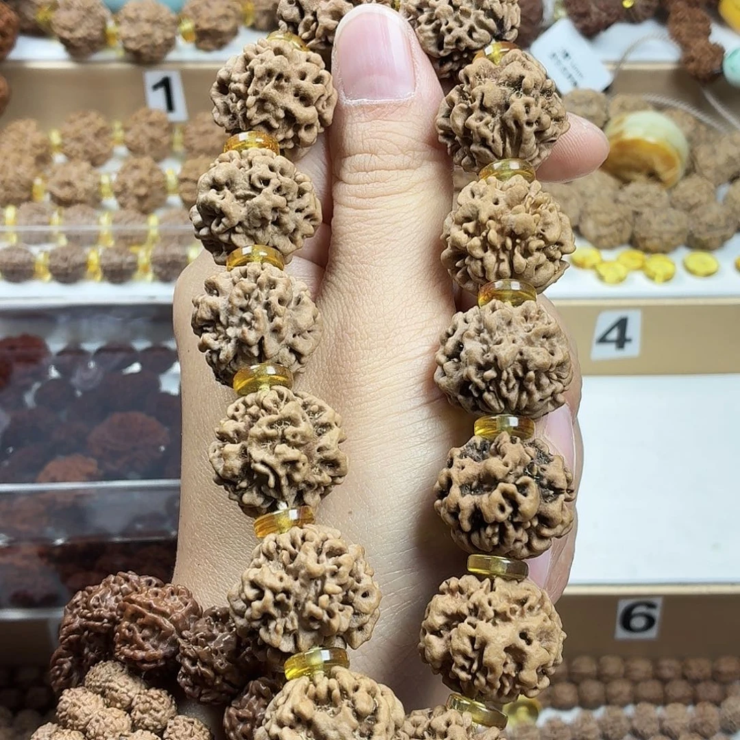 手串金刚菩提收藏版稀有精品0瓣火焰龙珠大尺寸