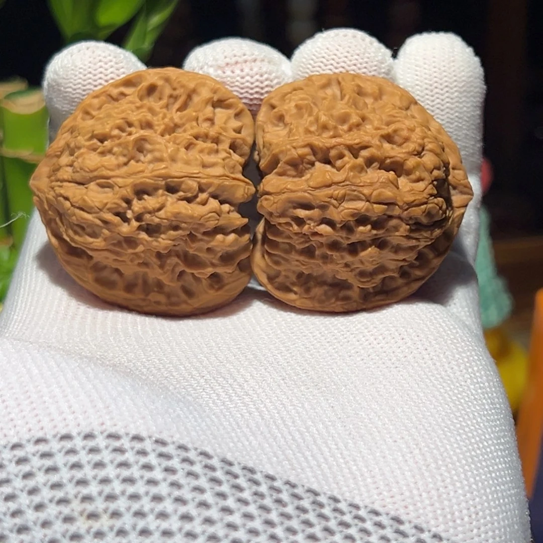 吊坠文玩核桃43涿鹿凹底三角