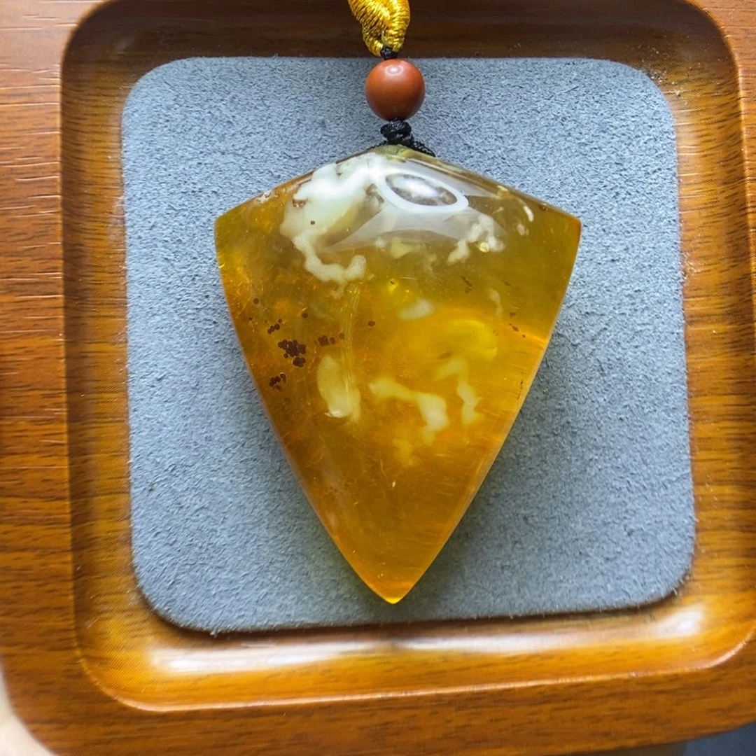 未镶嵌颈饰蜜蜡荷**带郎
