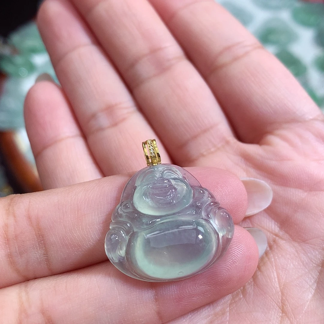 颈饰未镶嵌翡翠佛公