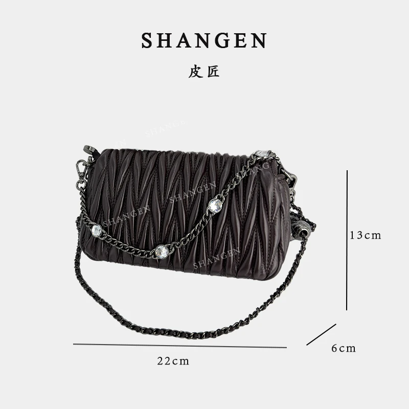 【尚恩CC】ZT-D7062-巧克力-【大】轻奢时尚女士新款单肩斜挎包