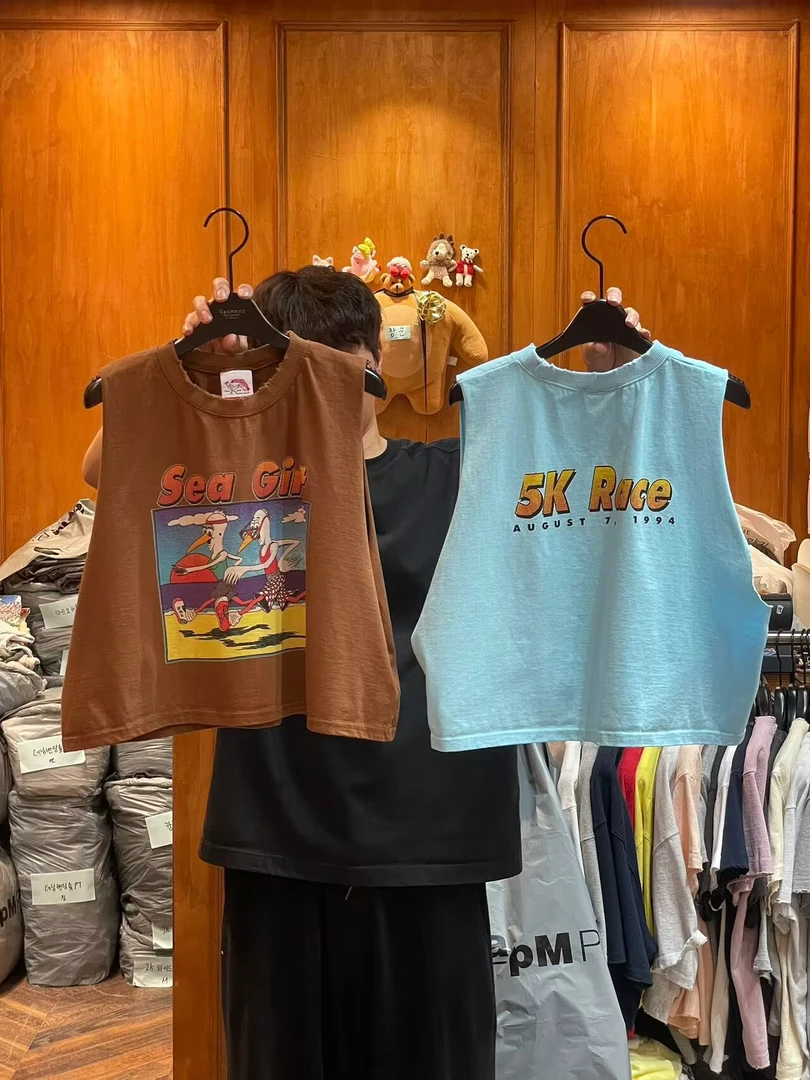 【韩国东大门代购】~N0退~公鸡家两只海鸟背心