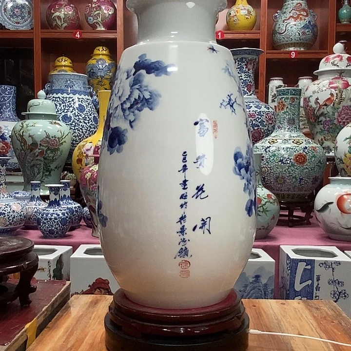 好****景德镇陶瓷手工手绘花瓶摆件