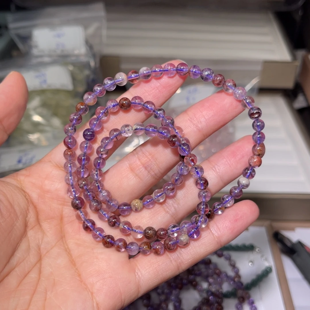 水晶手链未镶嵌紫幽灵067