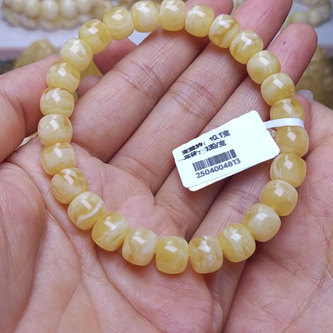 未镶嵌蜜蜡手串8.8精工老型手串