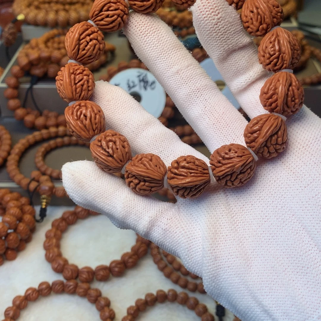 桃核手串秦岭龙纹