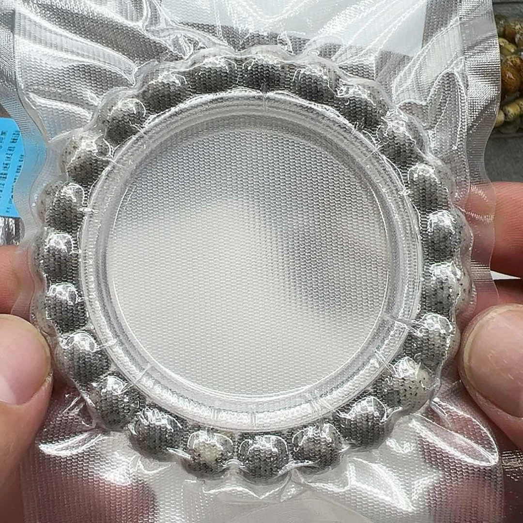 星月菩提手串14尽头卡姿兰大眼睛黑灰星月菩提单圈1.0