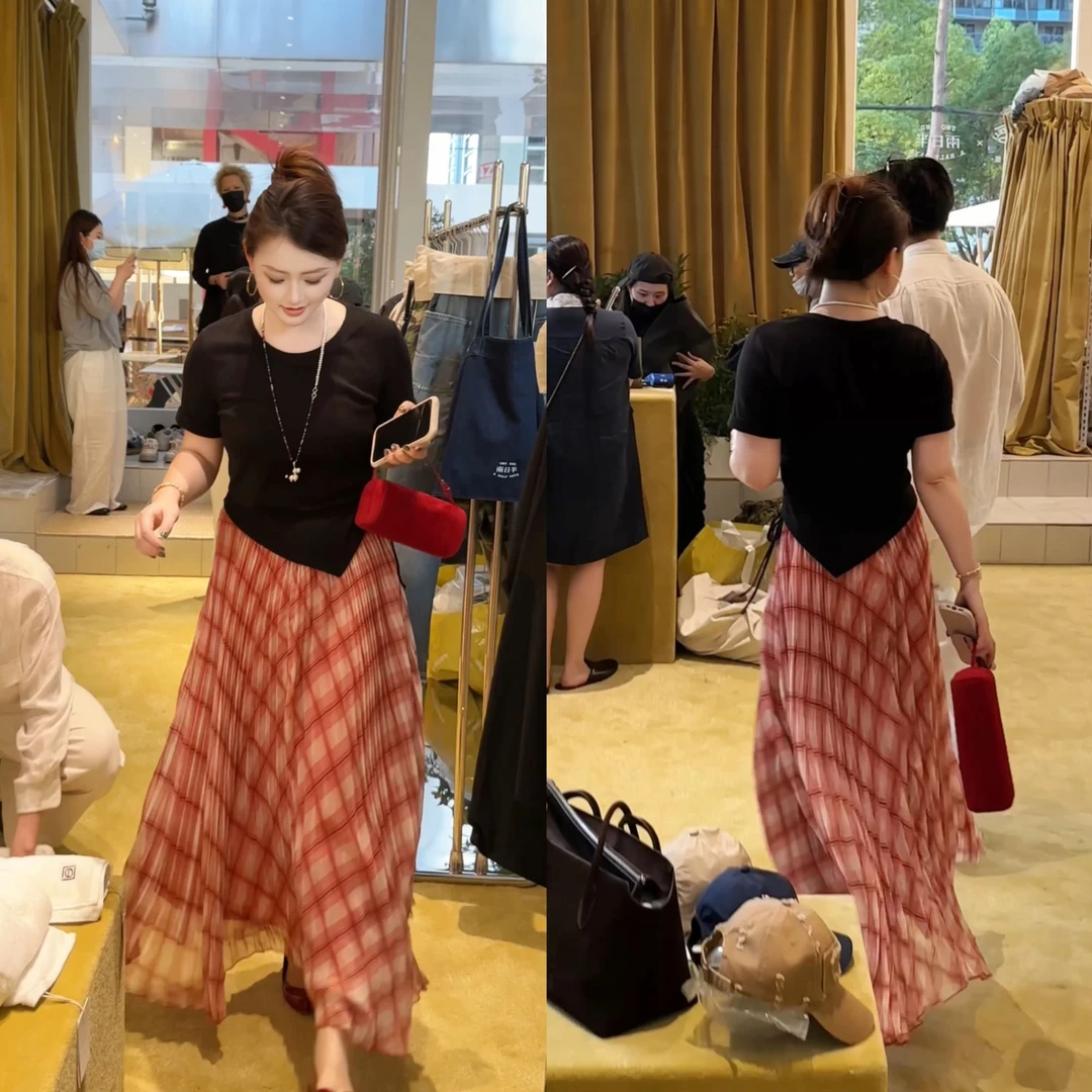 裂渡杨杨【自在节奏】微胖大码女夏时尚针织T恤ZY505A96