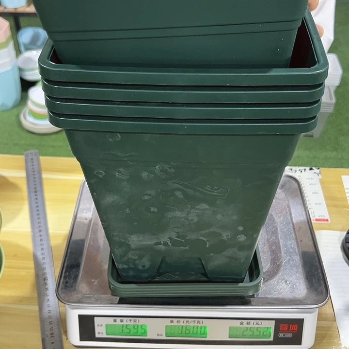 特价方盆口23高26军绿带托5只
