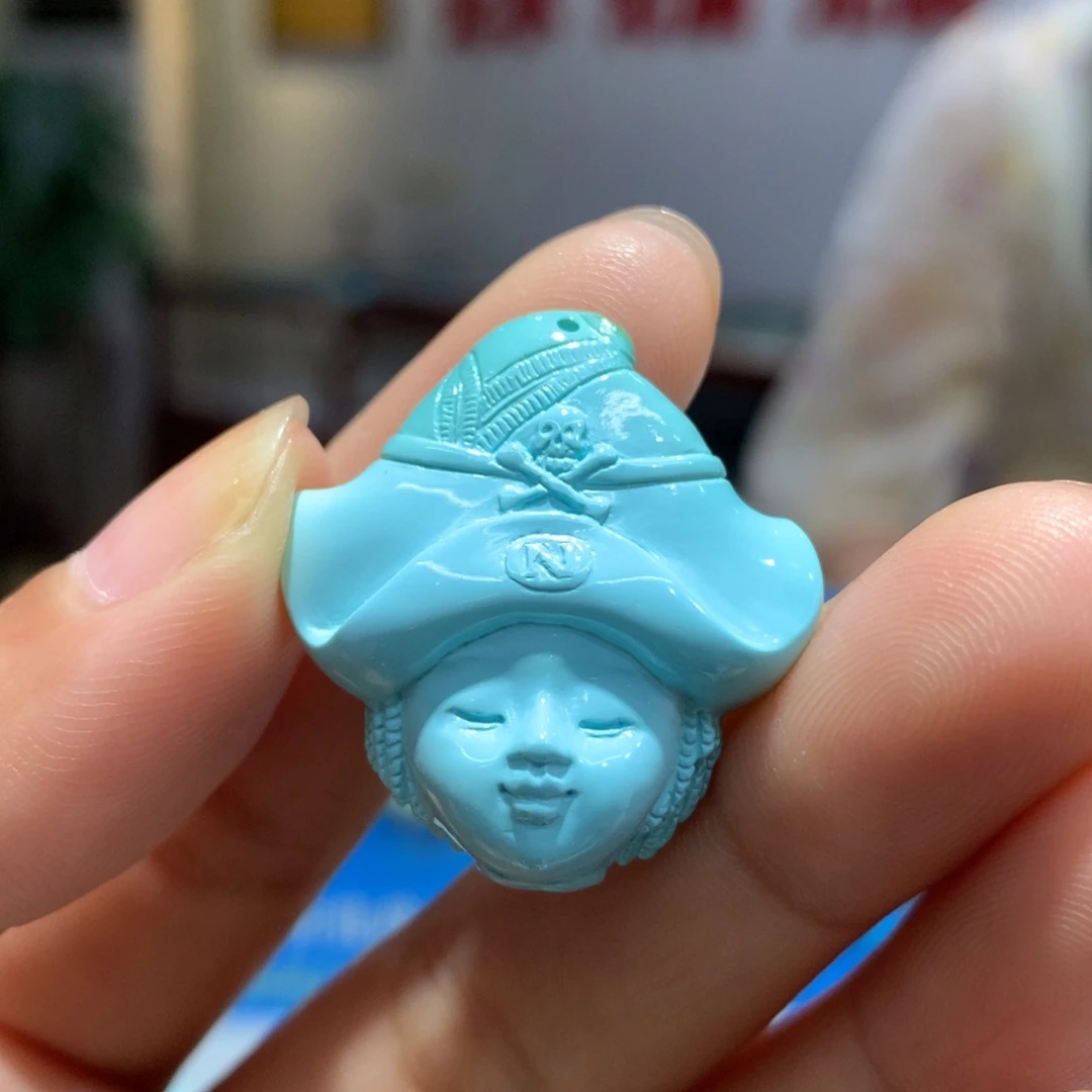 未镶嵌绿松石吊坠