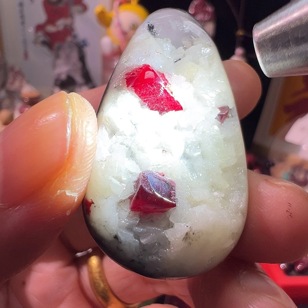 天然辰砂25天然马仙溪朱砂吊坠