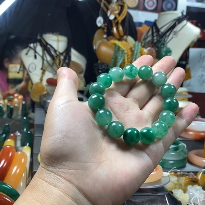 合金石英质玉（黄龙玉）手镯