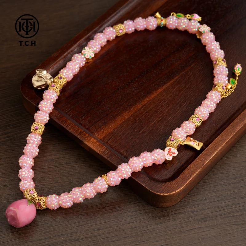 非金属珐琅项链 TCH私服原创时尚手作高档轻奢项链T75B68E5006