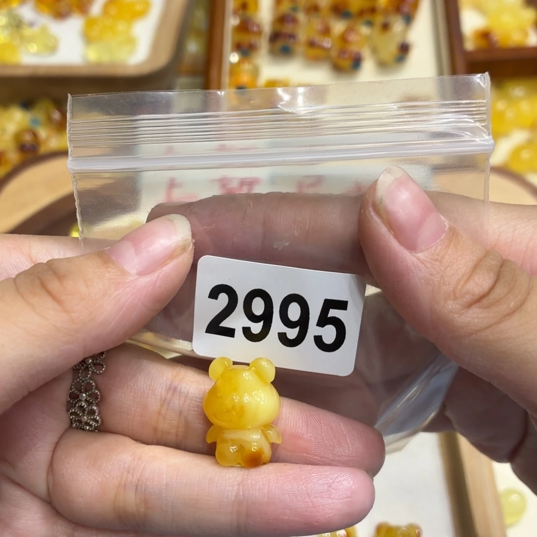 琥珀未镶嵌毛衣链