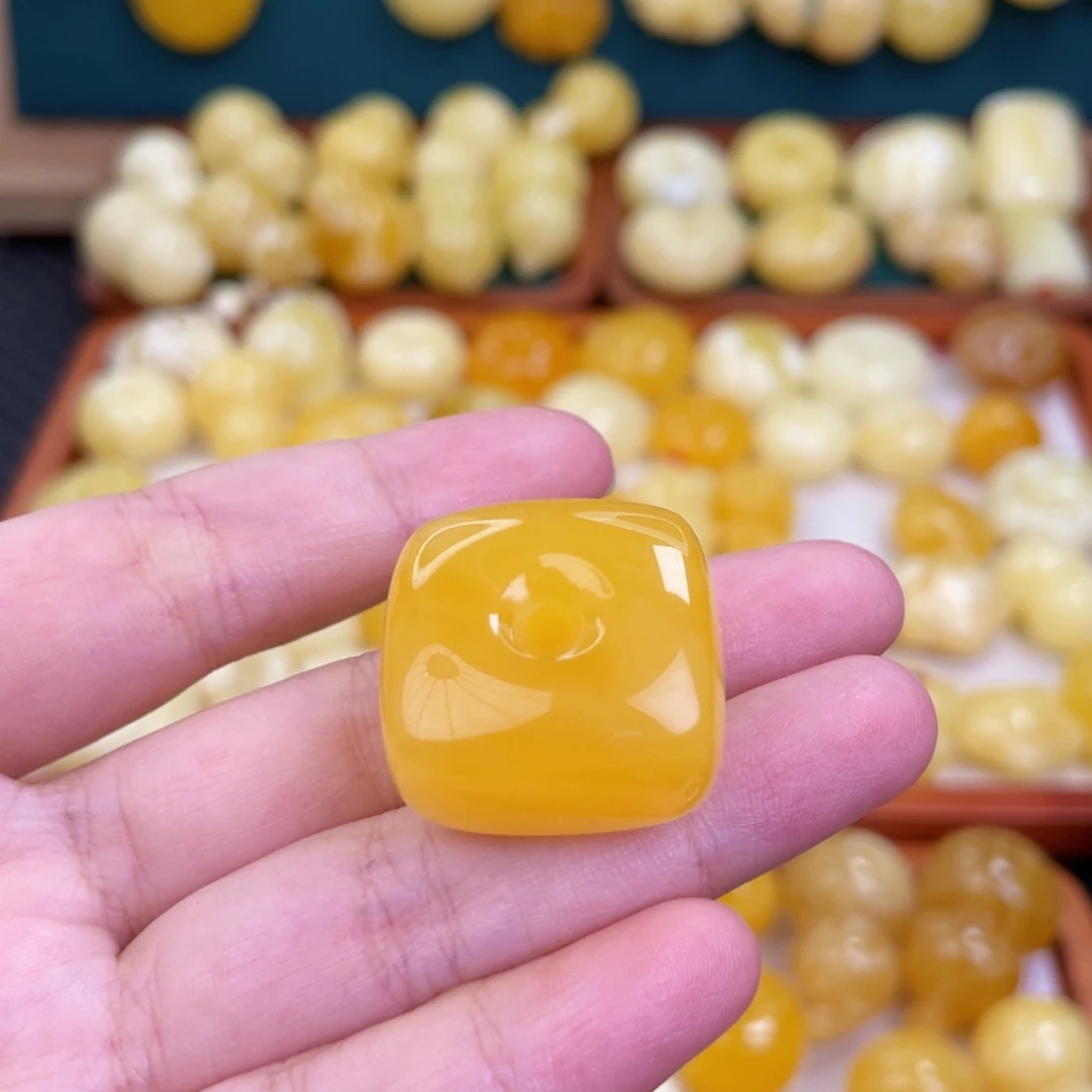 蜜蜡毛衣链未镶嵌蜜蜡