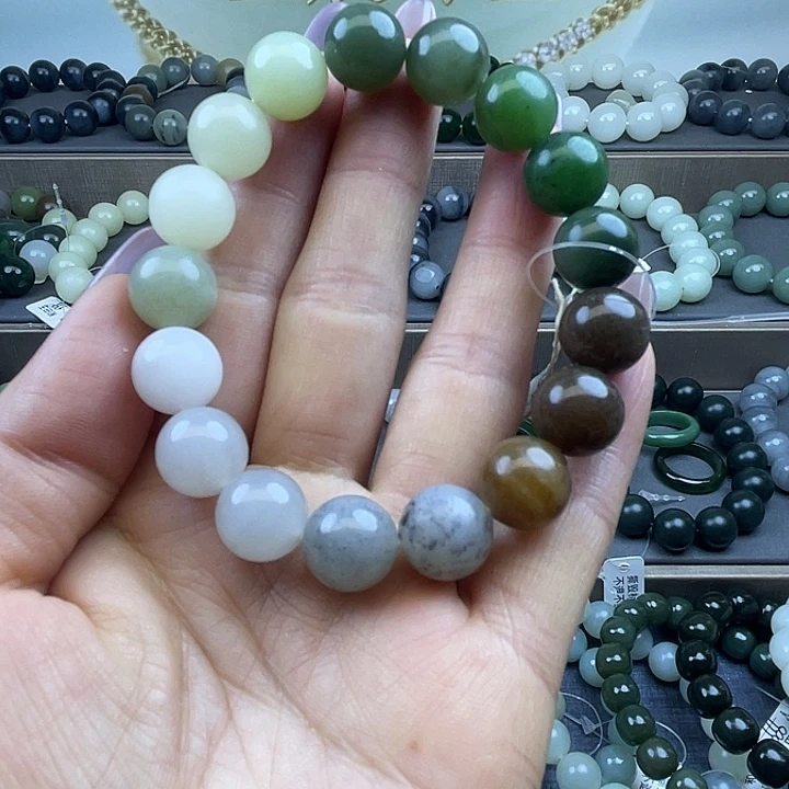 和田玉未镶嵌手链