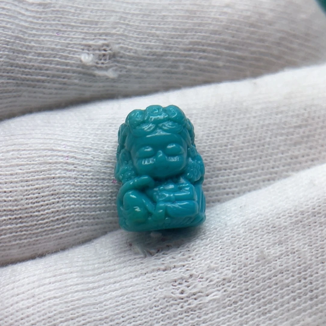 绿松石未镶嵌颈饰卡10.2-13.6-9.2