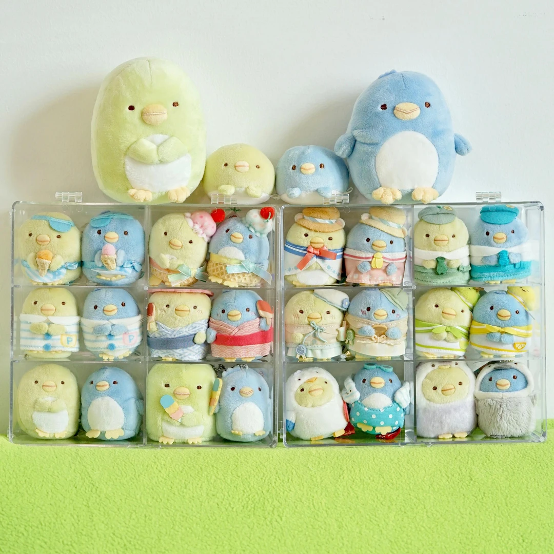 轻奢透明桌面分格收纳盒角落生物装饰盒托盘高级感文具摆件储物盒