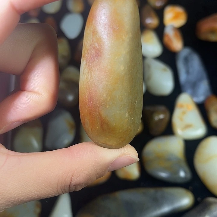 和田玉未镶嵌耳饰47g