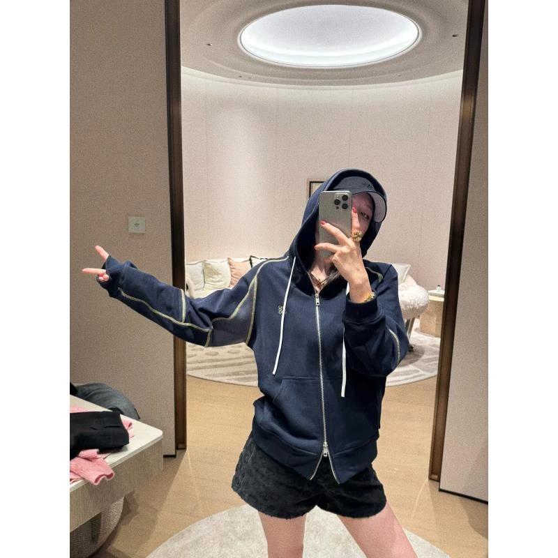 BETTER JOELY -【针绣星垂】时尚外套宽松韩版百搭通勤风KH3500