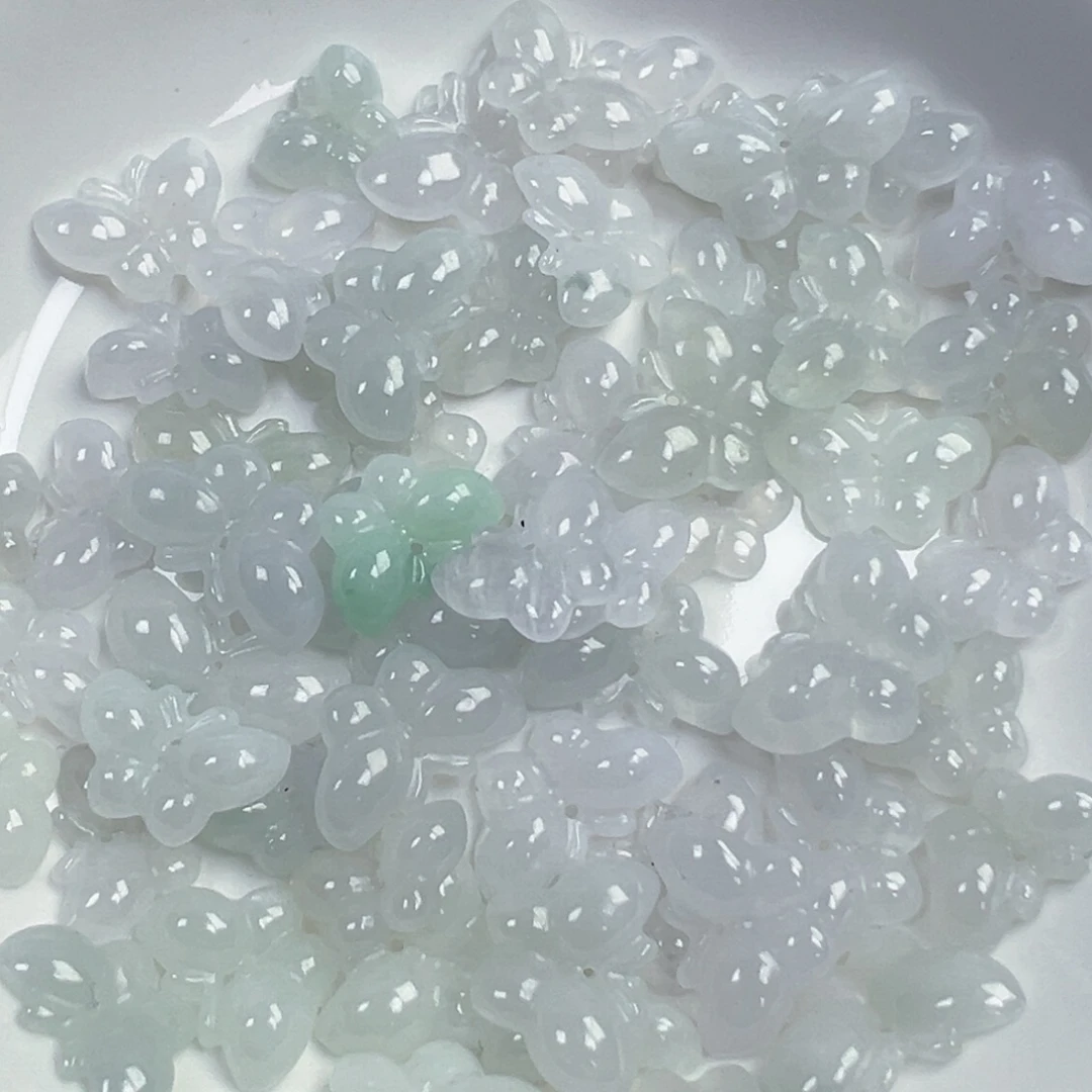 翡翠散珠翡翠蝴蝶一个可挑