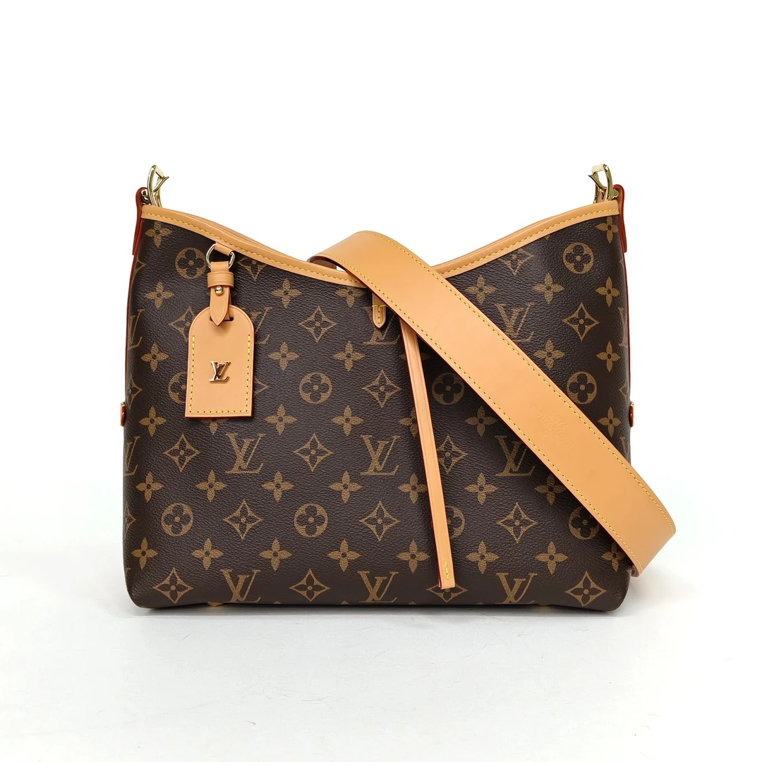 95新 LouisVuitton/路易威登 【黑黑】CARRYALL 中号 39 配子袋