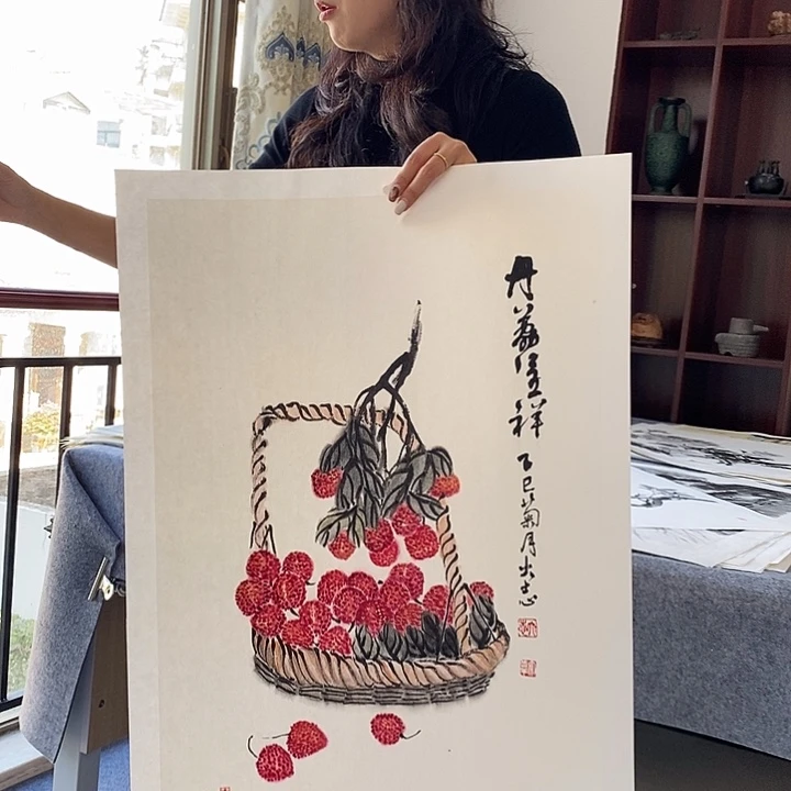 国画纯手绘国画写意作品45*68