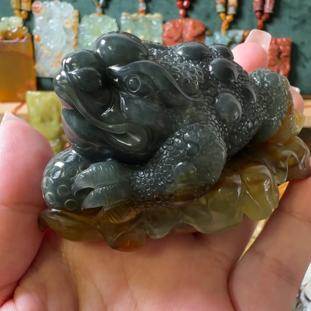 蛇纹石玉合金颈饰