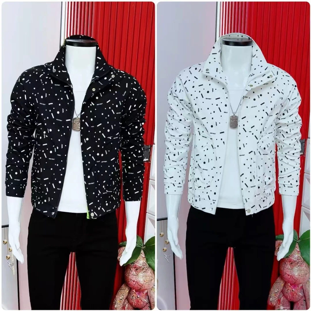 男士外套春秋休闲百搭痞帅新款男潮流纯色上衣帅气工装高级感夹克