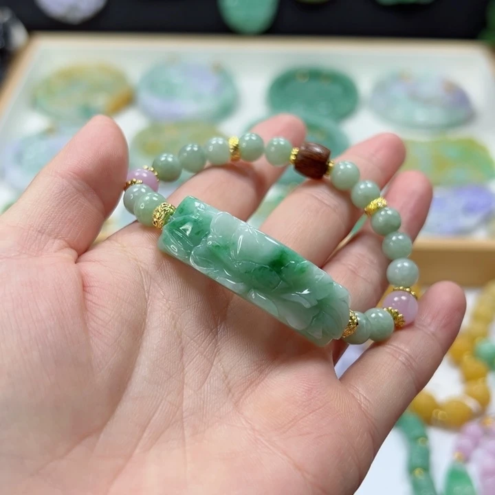 未镶嵌手链翡翠手牌