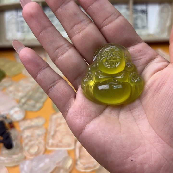 兰***儿岫玉未镶嵌吊坠(赠链)大肚弥勒佛