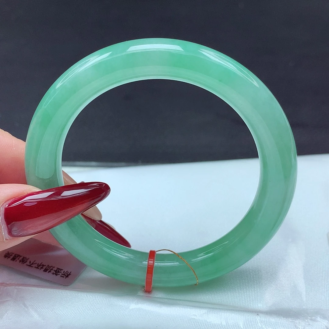 未镶嵌手镯翡翠56圈圆条711