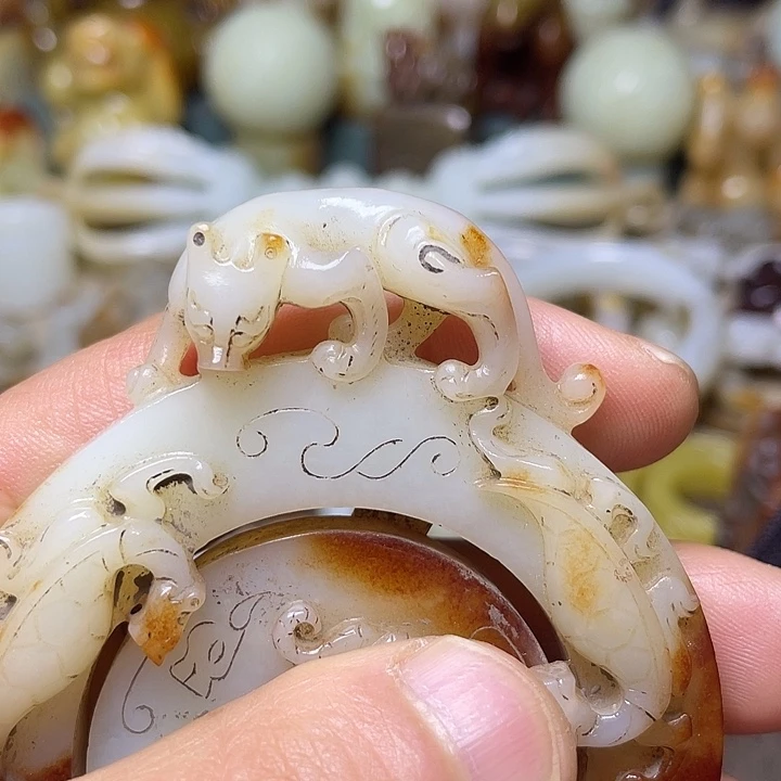 将***军和田玉未镶嵌挂件