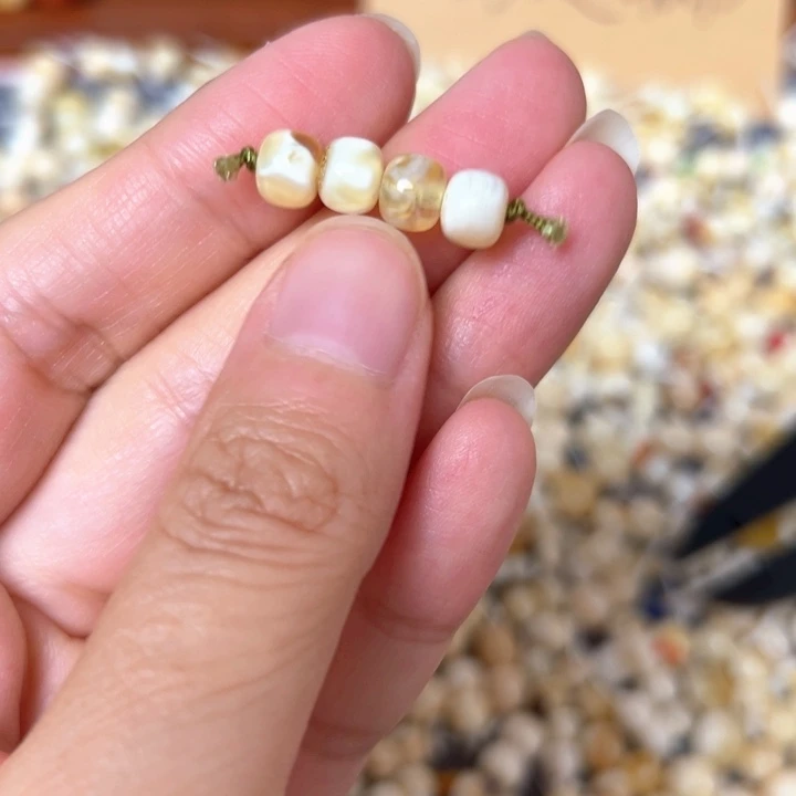 裸石蜜蜡未镶嵌6.5mm一组