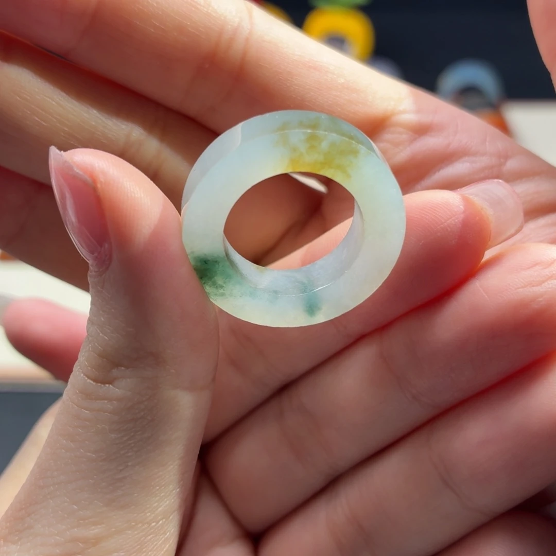 未镶嵌定制翡翠冰金盏菊 13-17