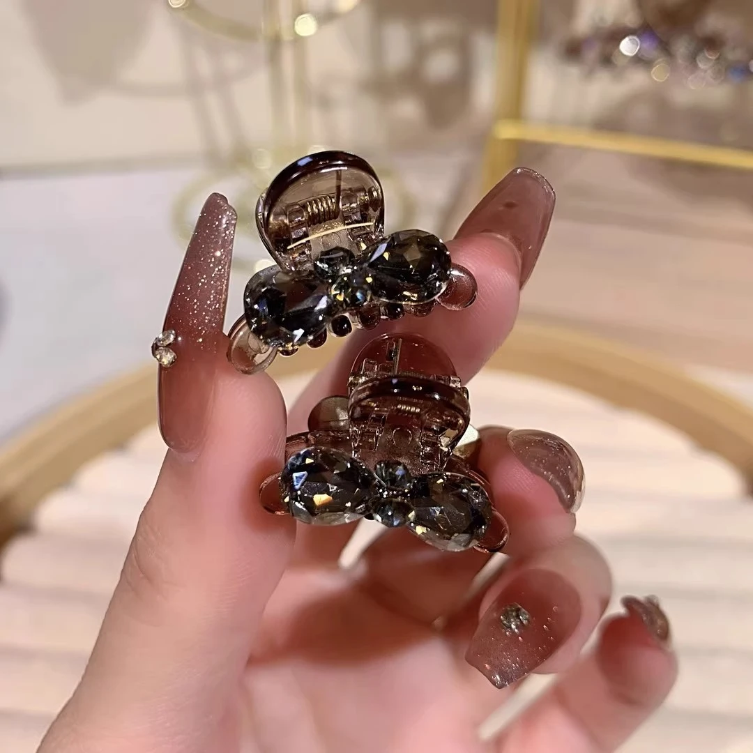 黑色碎发夹精致小抓夹迷你刘海夹气质发饰刘海小夹子边夹头饰发饰