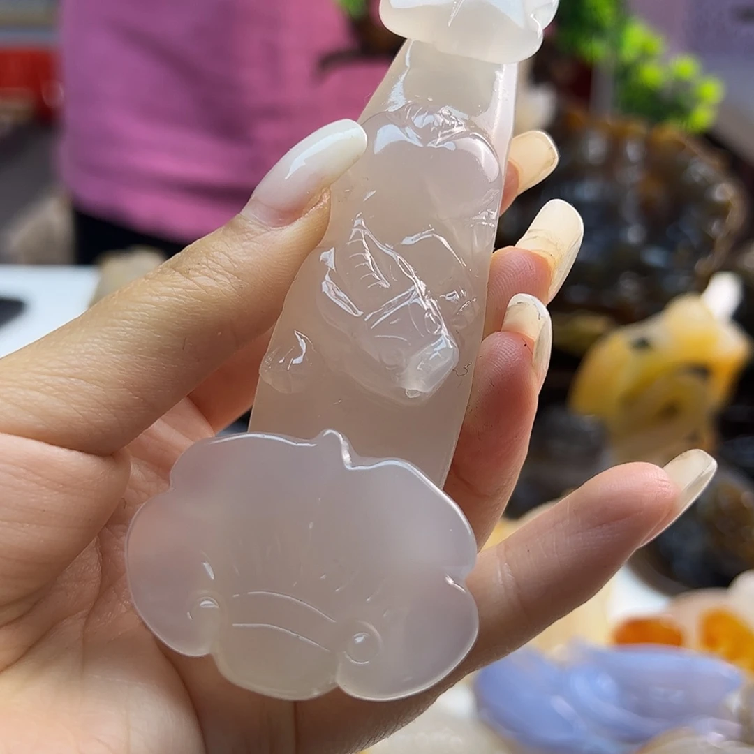 玛瑙/玉髓未镶嵌吊坠(不含链)